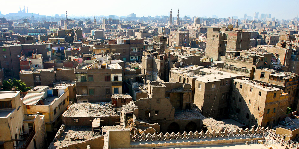 Vista aerea del Cairo antiguo