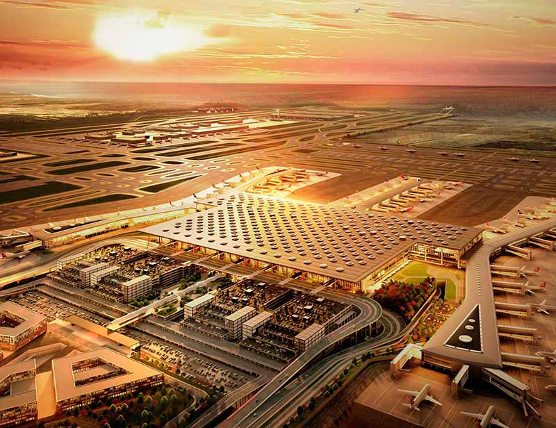 Inauguración del nuevo aeropuerto de Estambul.